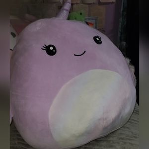 16" Purple Narwhale Squishmallow